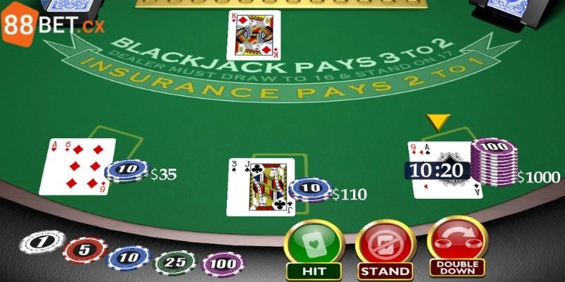 3D Blackjack - Tựa Game Casino Hot Nên Tham Gia Tại 88bet Luật tham gia Blackjack không phải ai cũng muốn biết