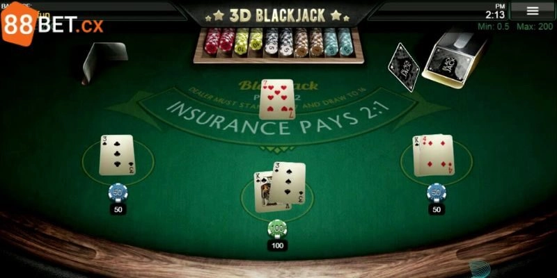 3D Blackjack - Tựa Game Casino Hot Nên Tham Gia Tại 88bet Thông tin sơ lược về siêu phẩm 3D Blackjack hấp dẫn hiện nay